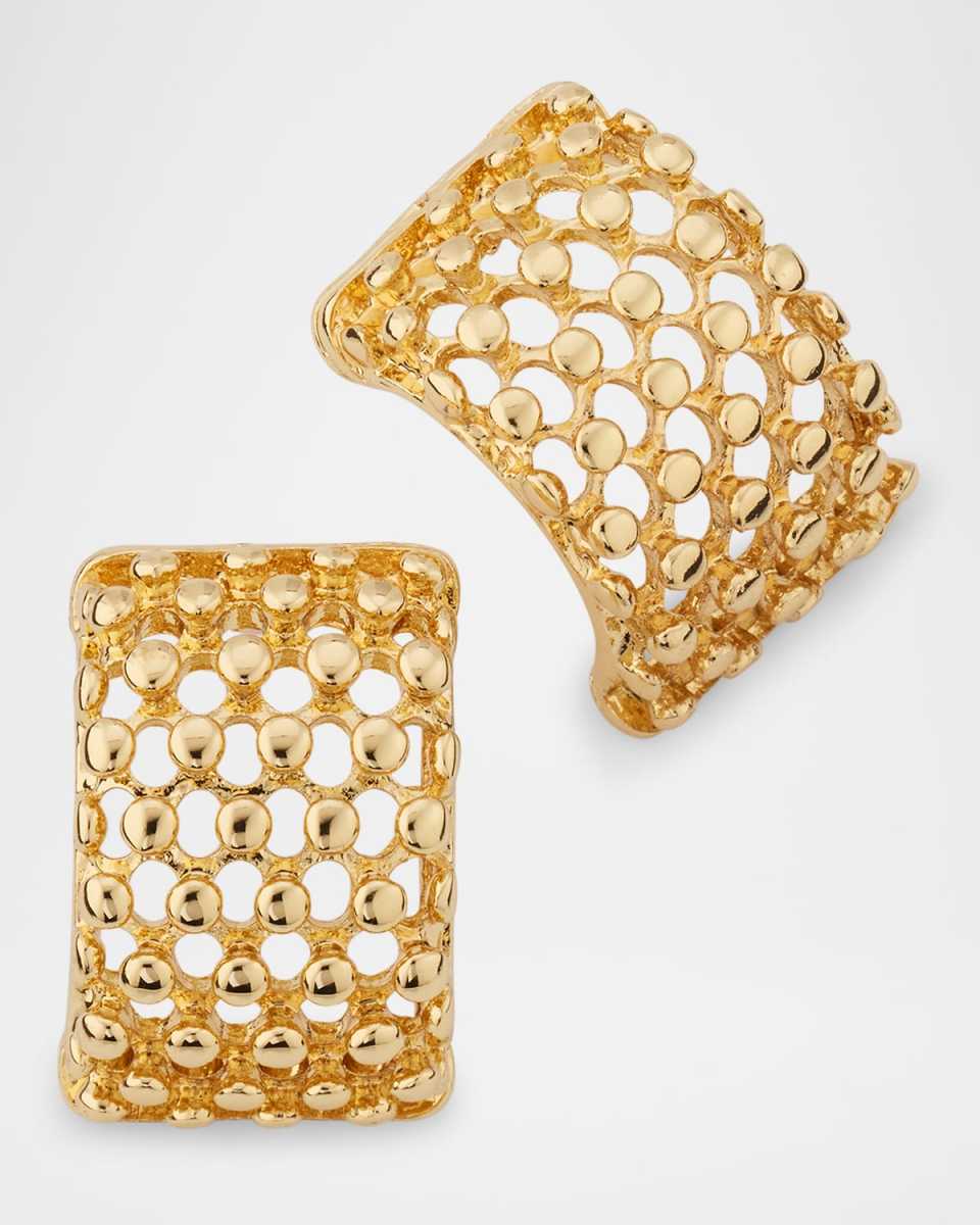 Textured Gold Earrings